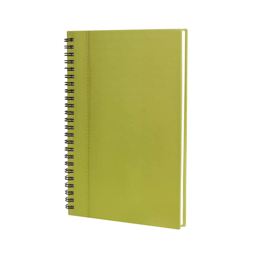 Libreta ejecutiva personalizada con espiral, cubierta de curpiel y personalización para empresas | Maasa