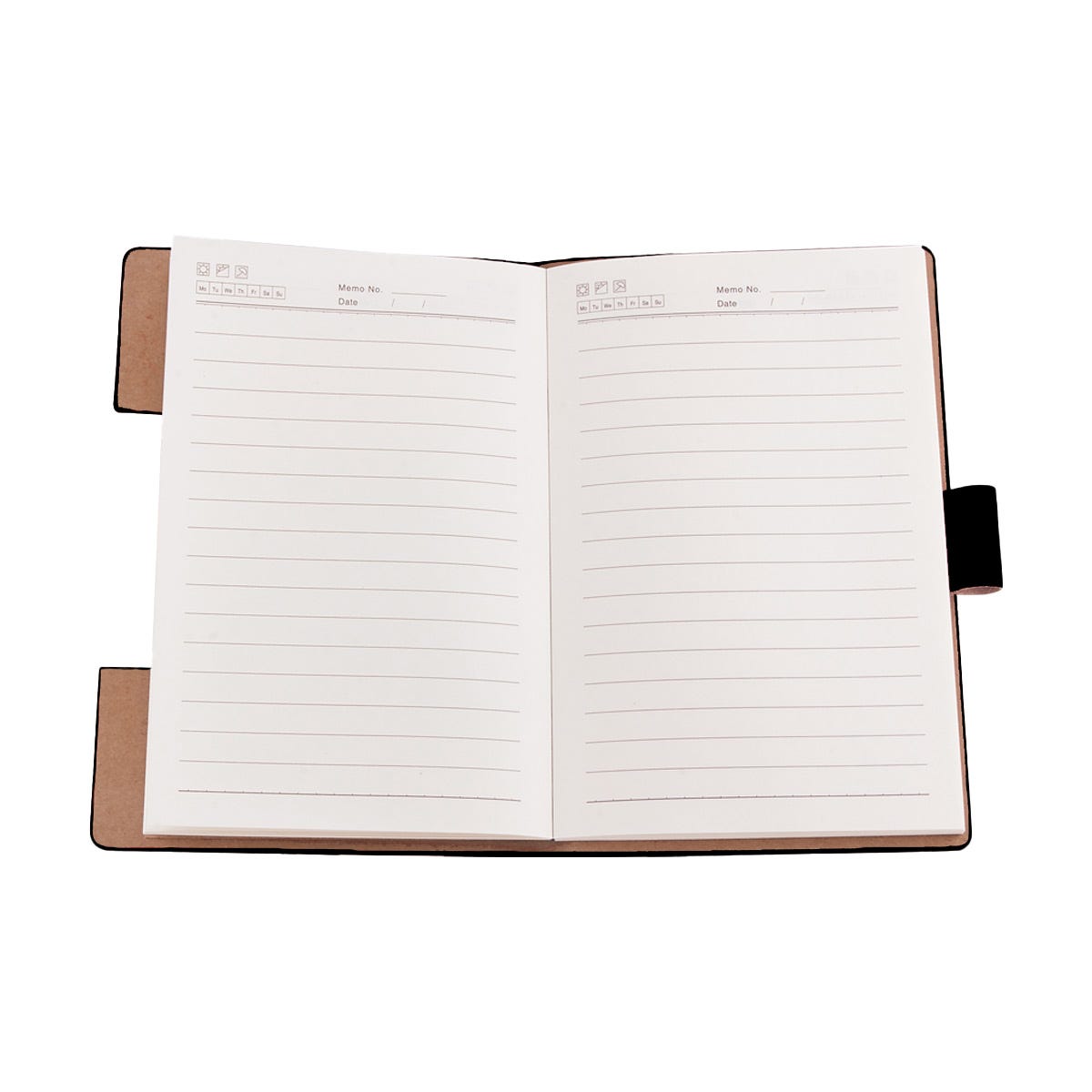Libreta ejecutiva personalizada con bolígrafo, notas adhesivas de colores y cubierta de curpiel para empresas | Maasa