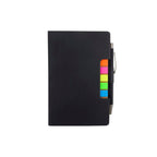 Libreta ejecutiva personalizada con bolígrafo, notas adhesivas de colores y cubierta de curpiel para empresas | Maasa