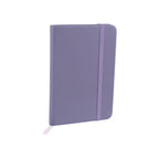 Libreta ejecutiva de curpiel personalizada con 80 hojas, separador y cierre elástico para empresas.