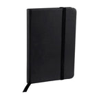 Libreta ejecutiva de curpiel personalizada con 80 hojas, separador y cierre elástico para empresas.