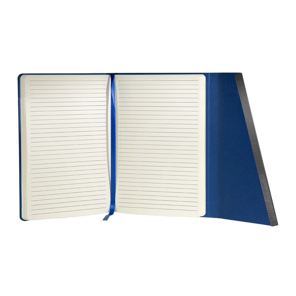 Set ejecutivo de libreta de curpiel con solapa magnética y bolígrafo de acero inoxidable personalizado para empresas.