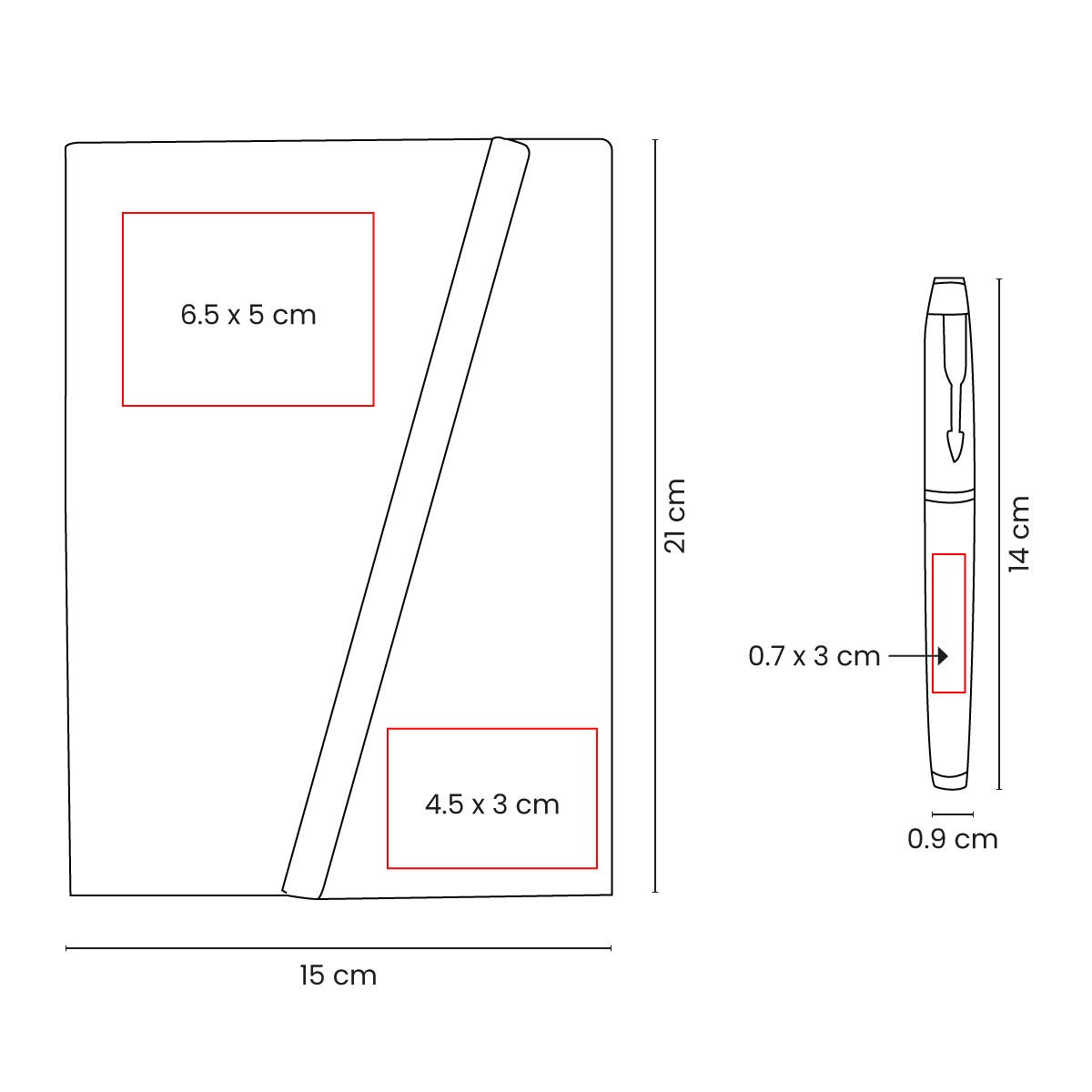 Set ejecutivo de libreta de curpiel con solapa magnética y bolígrafo de acero inoxidable personalizado para empresas.