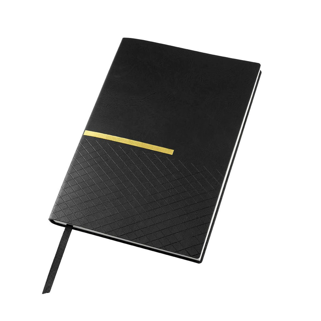 Kit ejecutivo personalizado con libreta de curpiel, bolígrafo metálico y caja de regalo para empresas.