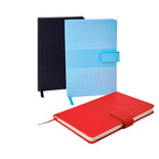 Libreta ejecutiva de curpiel personalizada con broche magnético y 80 hojas para empresas.