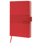 Libreta ejecutiva de curpiel personalizada con broche magnético y 80 hojas para empresas.