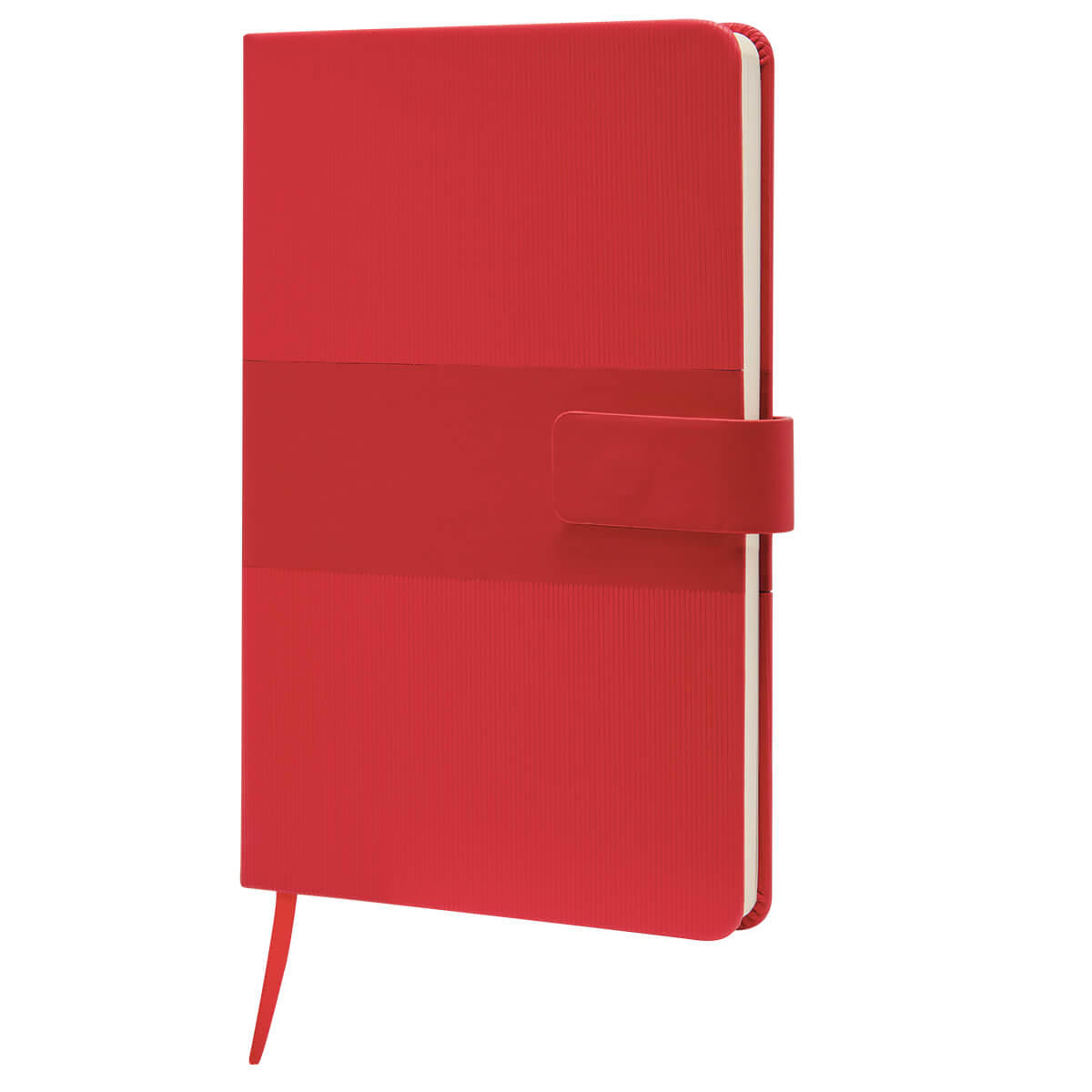 Libreta ejecutiva de curpiel personalizada con broche magnético y 80 hojas para empresas.