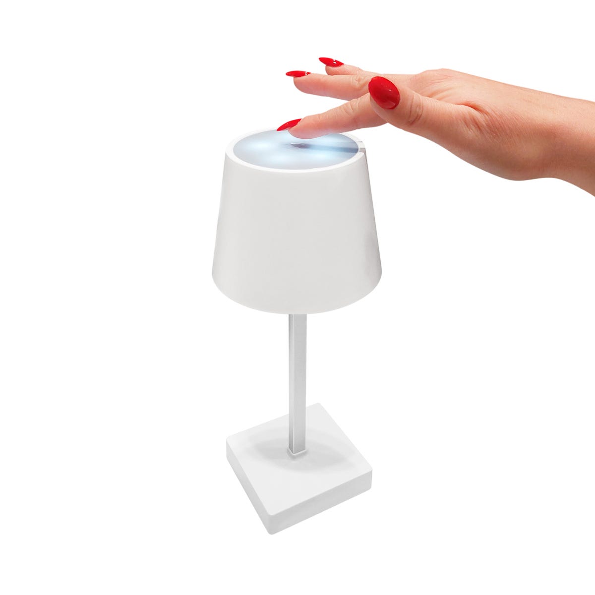 Lámpara de mesa LED con botón táctil y 3 intensidades personalizada para empresas.