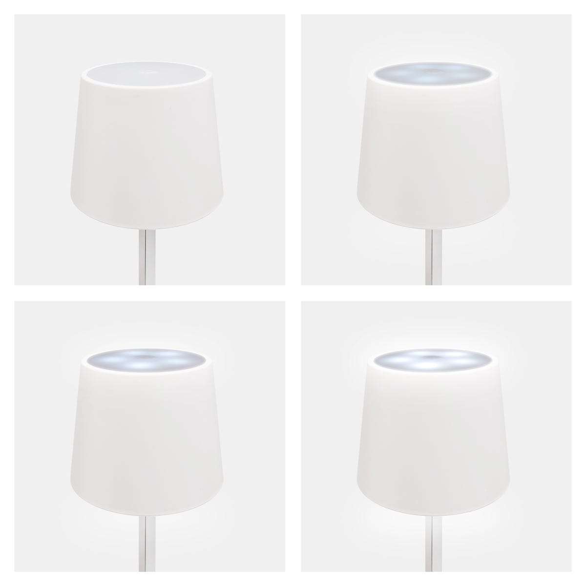 Lámpara de mesa LED con botón táctil y 3 intensidades personalizada para empresas.