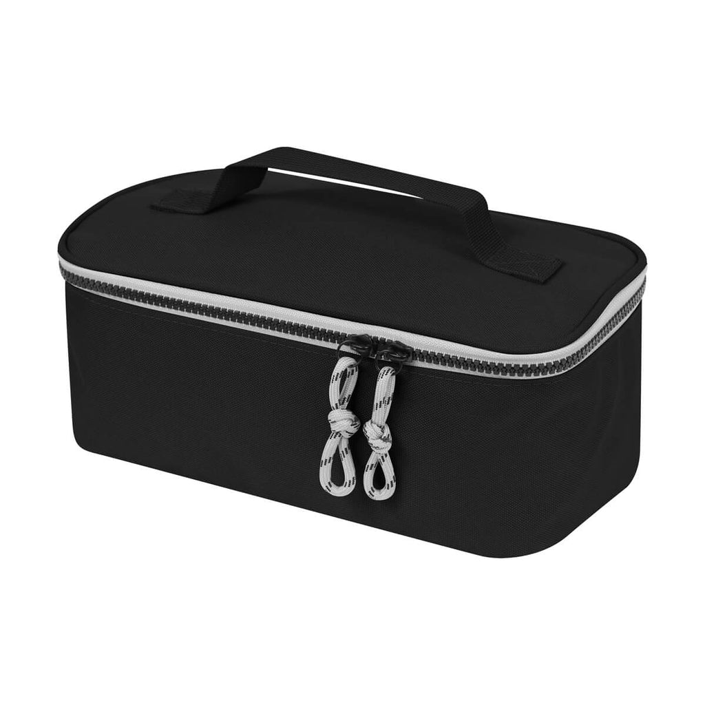 Set de viaje personalizado con estuche organizador y dos neceseres para artículos personales y accesorios.