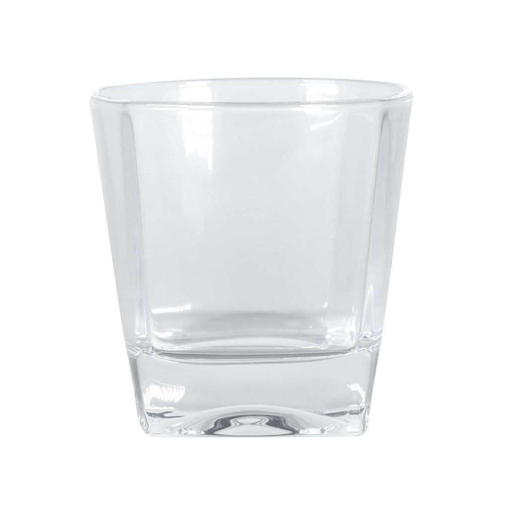 Set de bar con licorera con funda de curpiel, vaso de cristal, mini vasos metálicos, cubos enfriadores y caja rígida de regalo personalizada.