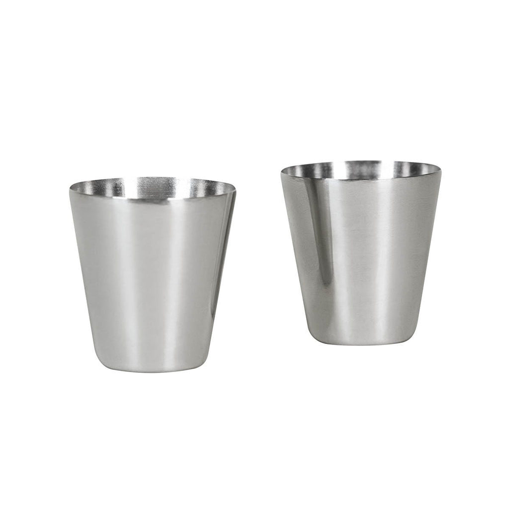 Set de bar con licorera con funda de curpiel, vaso de cristal, mini vasos metálicos, cubos enfriadores y caja rígida de regalo personalizada.