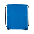 Bolsa mochila promocional personalizada con cordón y cierre de jareta para eventos corporativos y campañas publicitarias.