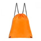 Bolsa mochila promocional personalizada con cordón y cierre de jareta para eventos corporativos y campañas publicitarias.