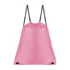 Bolsa mochila promocional personalizada con cordón y cierre de jareta para eventos corporativos y campañas publicitarias.