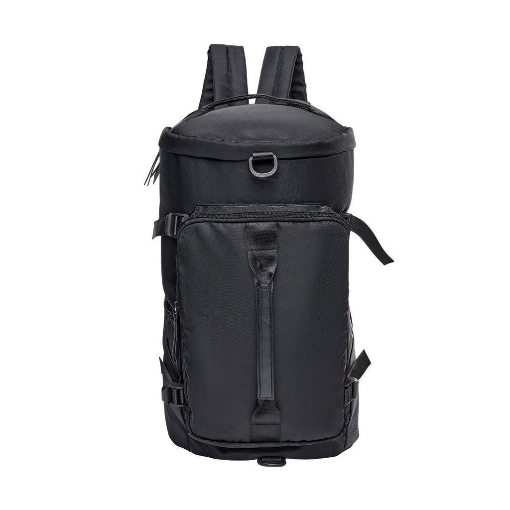 Mochila de viaje personalizada para empresas con compartimento para laptop de 14 pulgadas y espacio independiente para calzado.