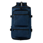 Mochila maleta promocional personalizada para empresas con compartimento para laptop de 17 pulgadas y espacio independiente para calzado.
