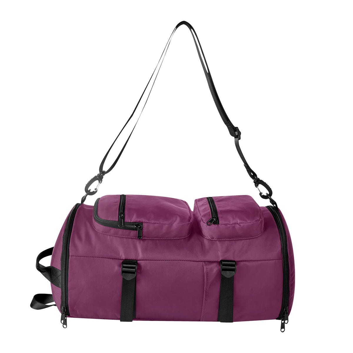 Mochila maleta promocional personalizada para empresas con compartimento para laptop de 17 pulgadas y espacio independiente para calzado.