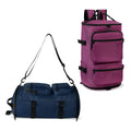 Mochila maleta promocional personalizada para empresas con compartimento para laptop de 17 pulgadas y espacio independiente para calzado.