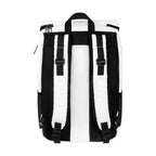 Mochila de viaje promocional personalizada para empresas con compartimento para laptop de 16 pulgadas y bolsillos laterales funcionales.