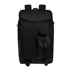 Mochila de viaje promocional personalizada para empresas con compartimento para laptop de 16 pulgadas y bolsillos laterales funcionales.