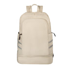 Mochila deportiva promocional personalizada con compartimento para calzado y bolsillo impermeable para ropa húmeda.