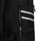 Mochila deportiva promocional personalizada con compartimento para calzado y bolsillo impermeable para ropa húmeda.