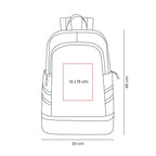 Mochila deportiva promocional personalizada con compartimento para calzado y bolsillo impermeable para ropa húmeda.