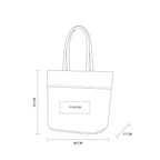 Bolsa ecológica personalizada de yute y algodón con cierre, asas de algodón y amplio espacio para promociones empresariales.