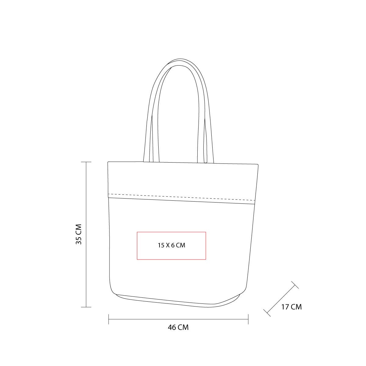Bolsa ecológica personalizada de yute y algodón con cierre, asas de algodón y amplio espacio para promociones empresariales.