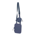 Bolso crossbody de viaje personalizado con compartimentos, correa ajustable y monedero para empresas.