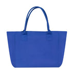 Bolsa promocional personalizada de poliéster con fuelle, asas reforzadas y bolsillo interno para eventos corporativos.