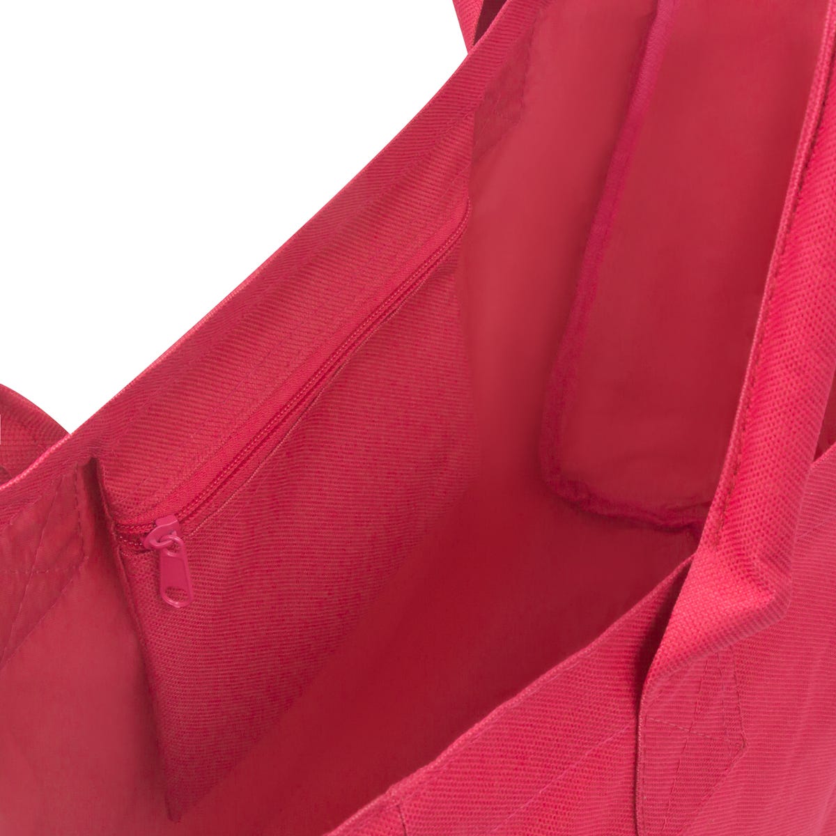Bolsa promocional personalizada de poliéster con fuelle, asas reforzadas y bolsillo interno para eventos corporativos.