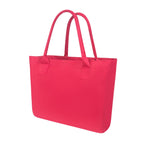Bolsa promocional personalizada de poliéster con fuelle, asas reforzadas y bolsillo interno para eventos corporativos.
