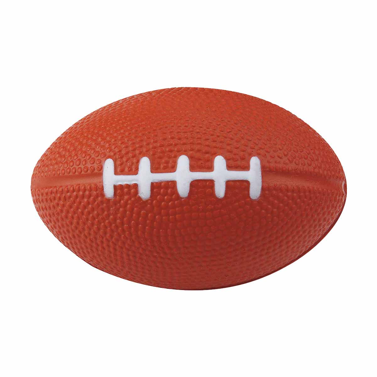 Anti-stress promocional con forma de balón americano personalizado para empresas y eventos deportivos.