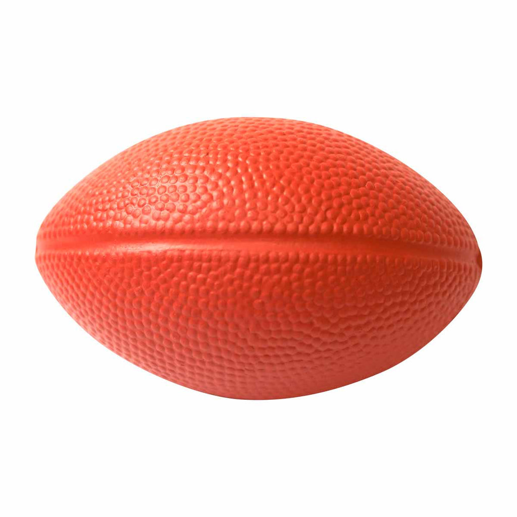 Anti-stress promocional con forma de balón americano personalizado para empresas y eventos deportivos.