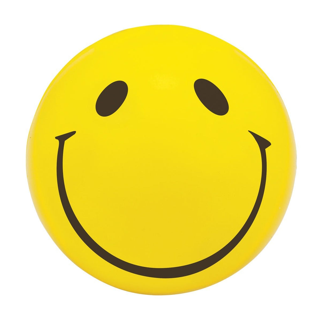 Anti-stress promocional con diseño de cara feliz personalizado para empresas y eventos corporativos.