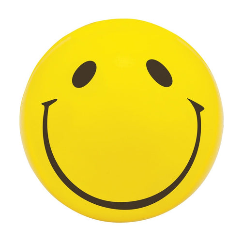 Anti-stress promocional con diseño de cara feliz personalizado para empresas y eventos corporativos.