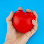 Anti-stress promocional con forma de corazón personalizado para empresas y campañas corporativas.