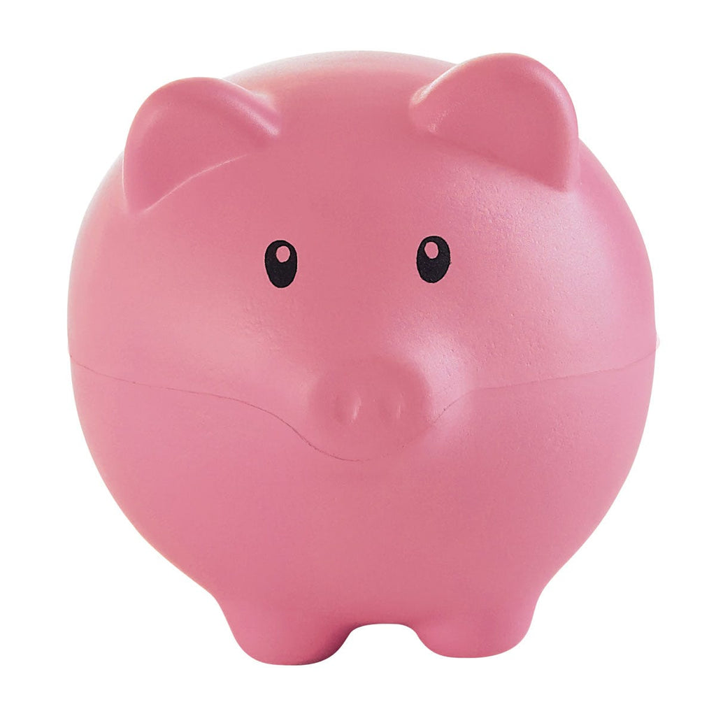 Anti-stress promocional con figura de puerquito personalizado para empresas y eventos corporativos.