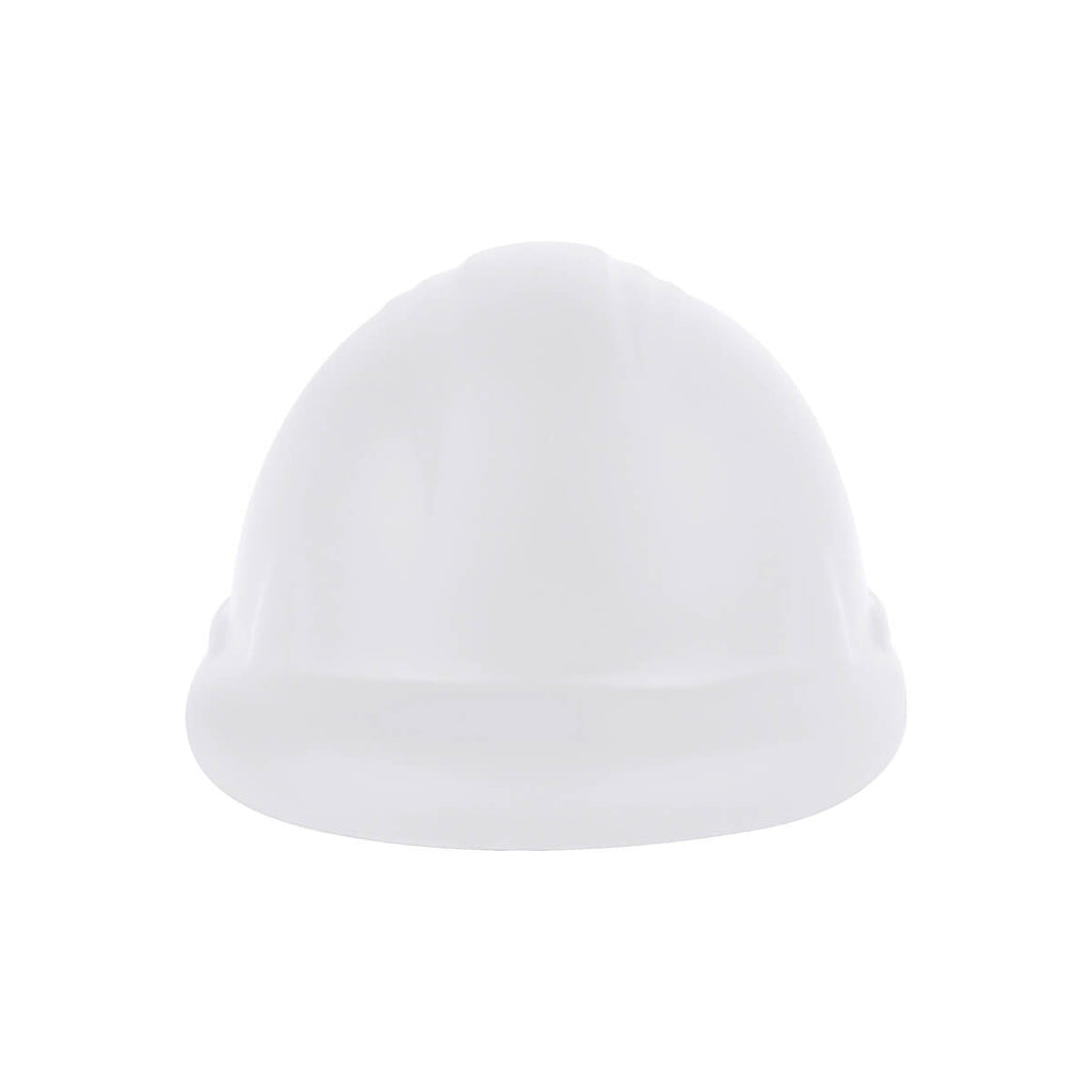Anti-stress promocional con forma de casco personalizado para empresas de construcción e industria.