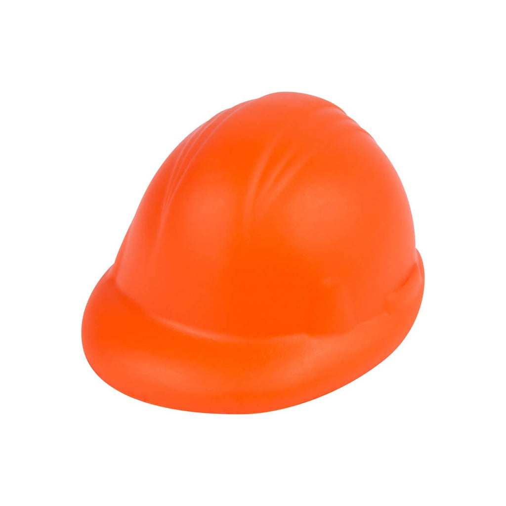 Anti-stress promocional con forma de casco personalizado para empresas de construcción e industria.