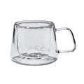 Taza de vidrio doble pared personalizada de borosilicato para café, té y regalos corporativos empresariales.