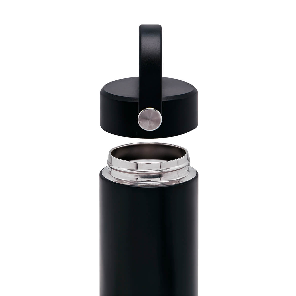 Termo de acero inoxidable y bambú personalizado de 400 ml con cierre al vacío y caja individual para empresas.