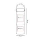 Termo de acero inoxidable y bambú personalizado de 400 ml con cierre al vacío y caja individual para empresas.