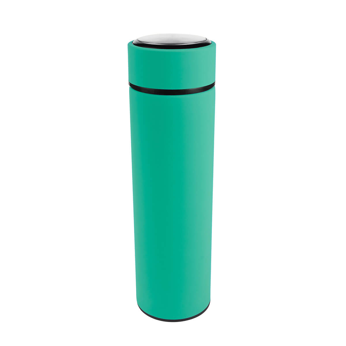 Termo de acero inoxidable personalizado de 500 ml con doble pared, infusionador y grabado láser para empresas.