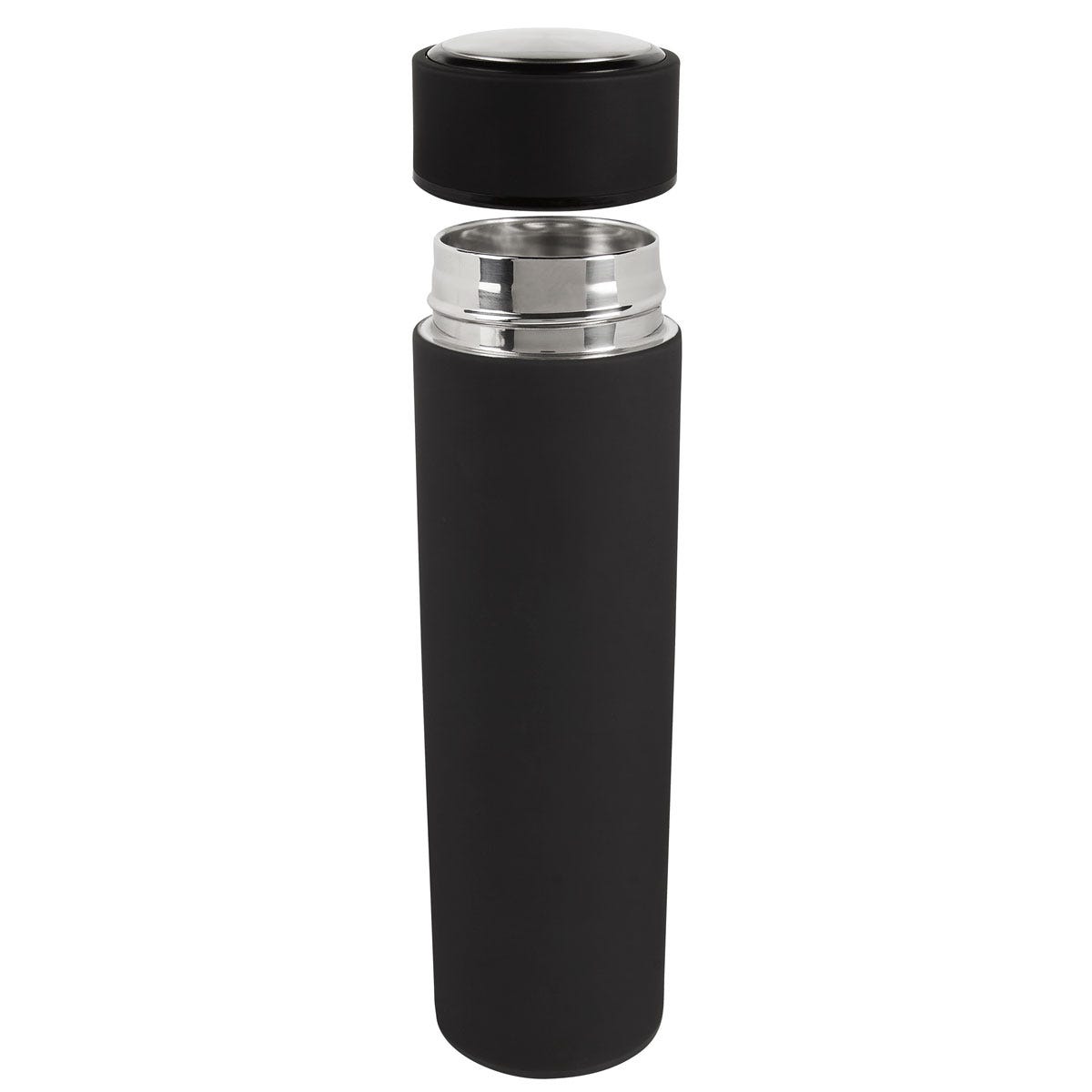 Termo de acero inoxidable personalizado de 500 ml con doble pared, infusionador y grabado láser para empresas.