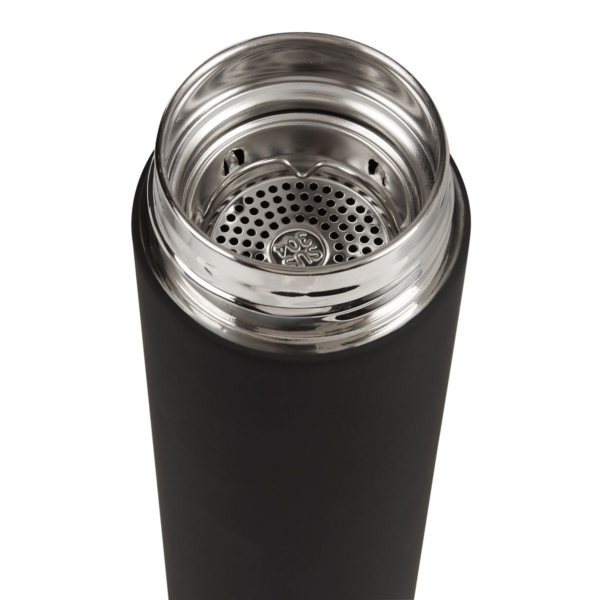 Termo de acero inoxidable personalizado de 500 ml con doble pared, infusionador y grabado láser para empresas.