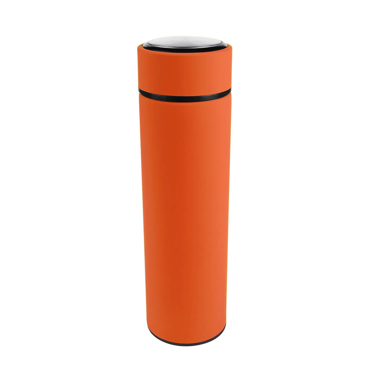 Termo de acero inoxidable personalizado de 500 ml con doble pared, infusionador y grabado láser para empresas.