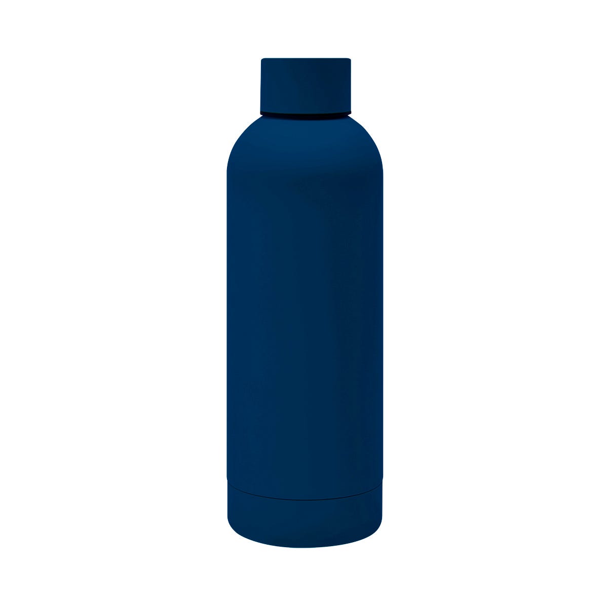 Termo de acero inoxidable personalizado de 520 ml con acabado rubber, doble pared y cerrado al vacío para empresas.